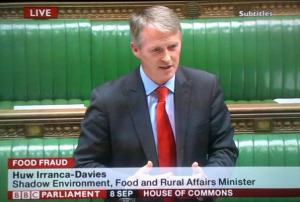 Huw in Parliament for website