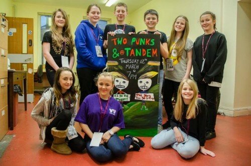 two punks and a tandem