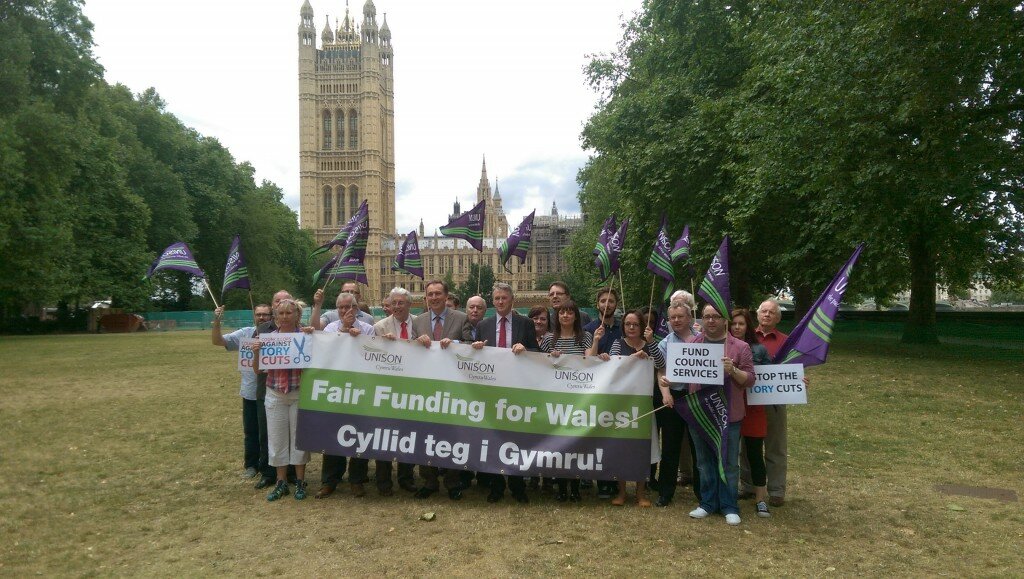 Huw I-D - Fair Funding for Wales lobby