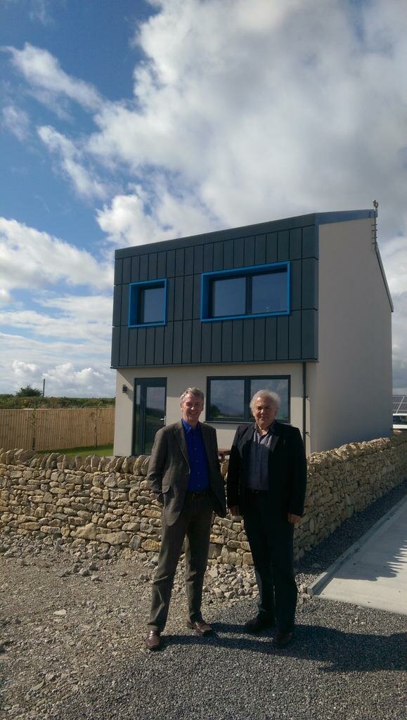 HID outside the SOLCER House with Professor Phil Jones